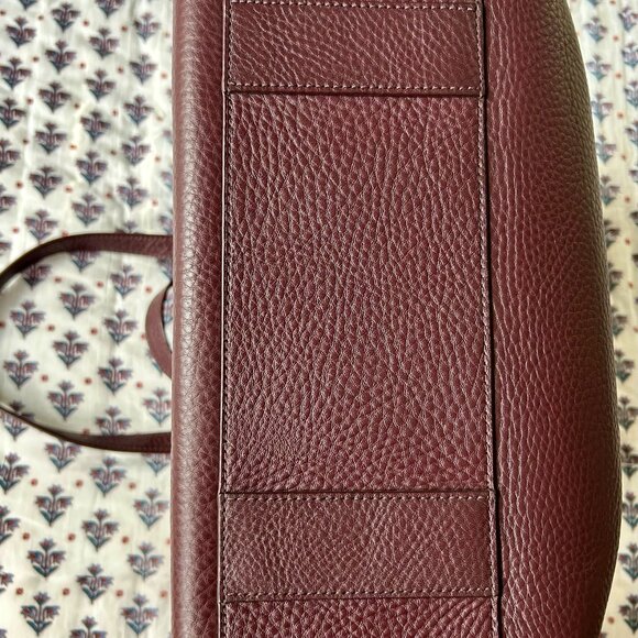 Dagne Dover Allyn Medium Tote in Oxblood - Picture 3 of 13